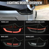 2015-2020 Toyota Sienna Full LED Tail Lights w/ Sequential Turn Signal and Startup Animation (Black Housing / Smoked Lens)