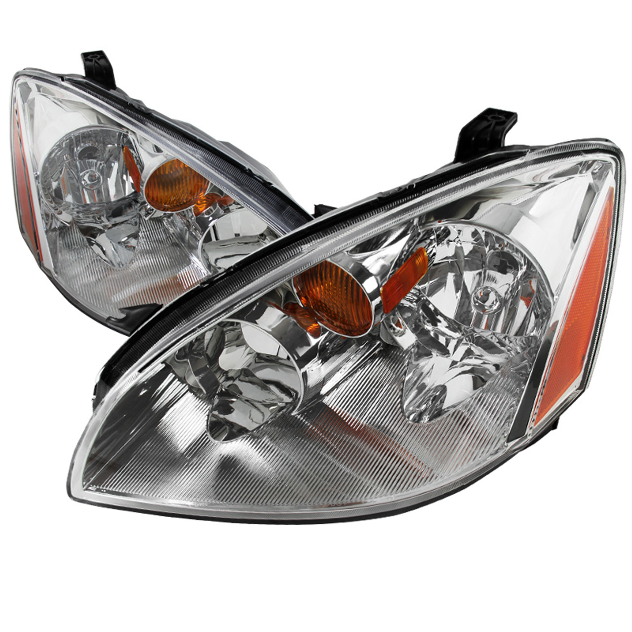 2002-2004 Nissan Altima Factory Style Headlights - Chrome/Clear