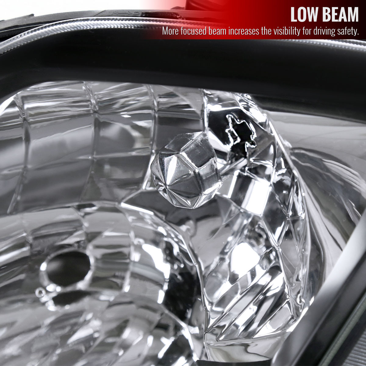 1997-2001 Honda Prelude Factory Style Headlights (Matte Black