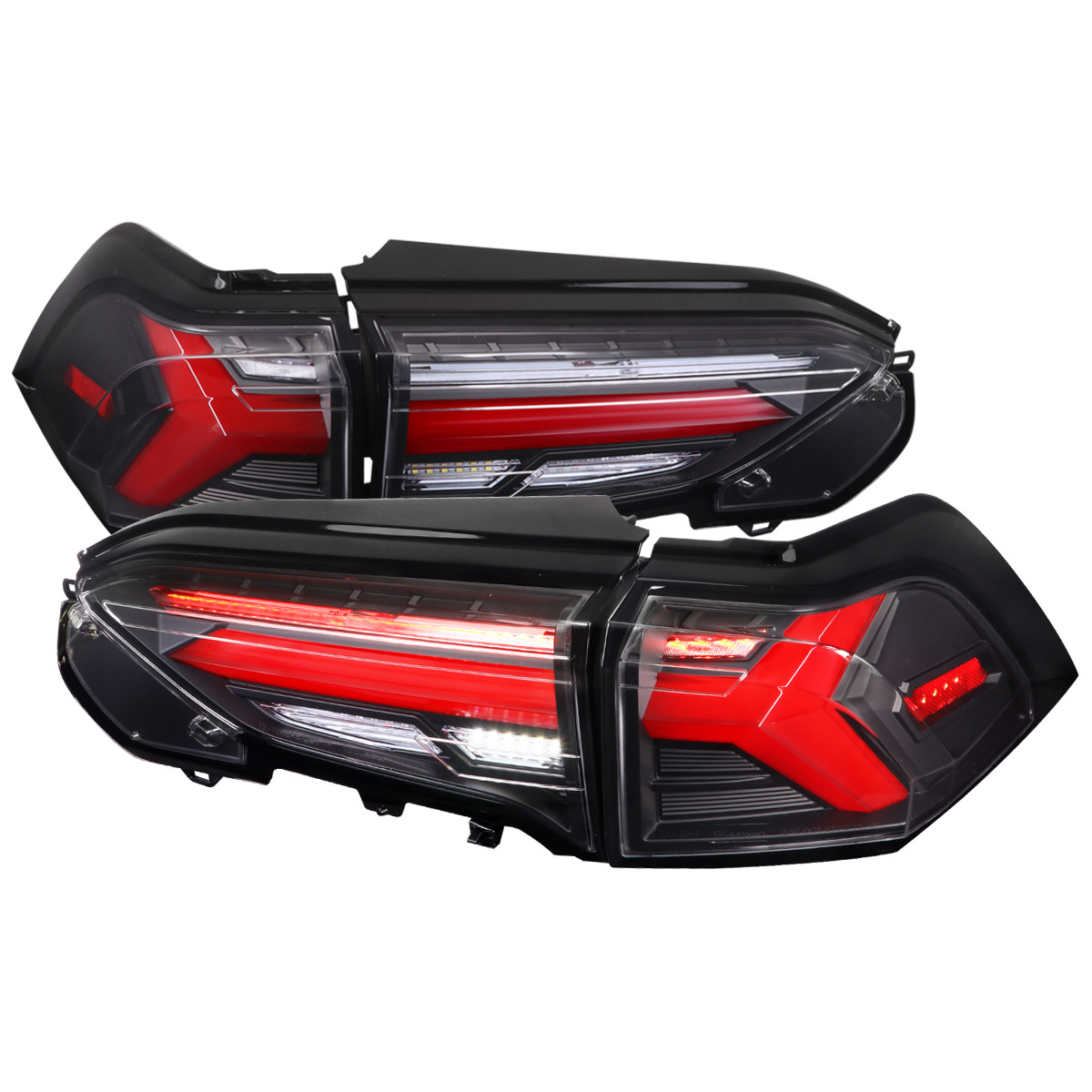 2019-2024 Toyota RAV4 Red LED Bar Sequential Signal Tail Lights