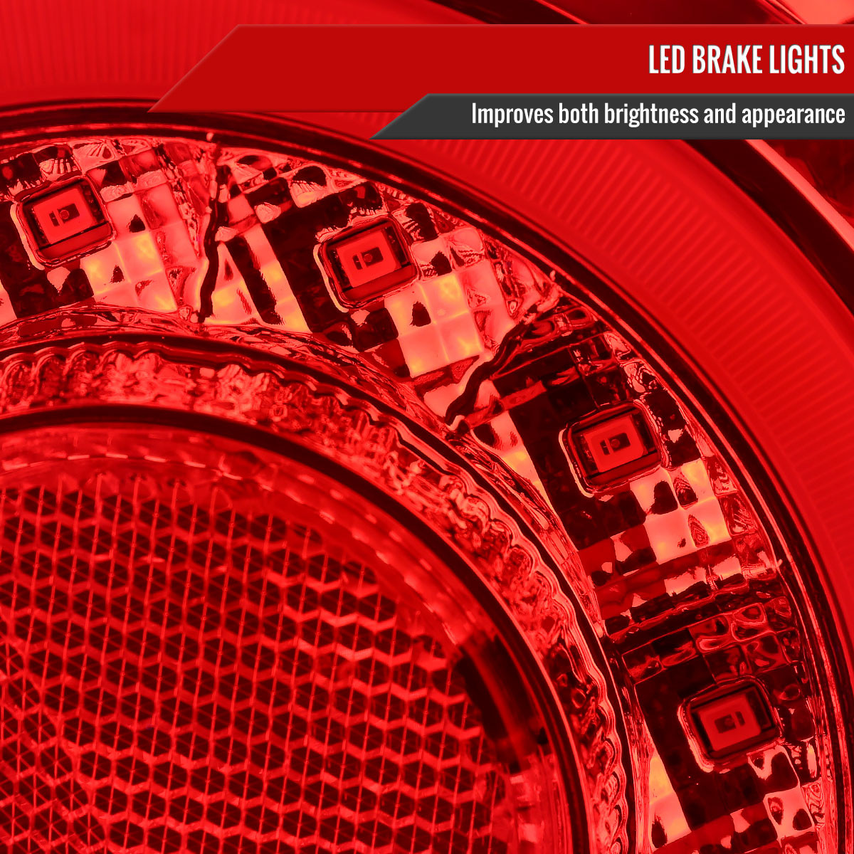 1991-1998 Nissan 180SX RPS13 / 240SX S13 S14 JDM Red LED Tail