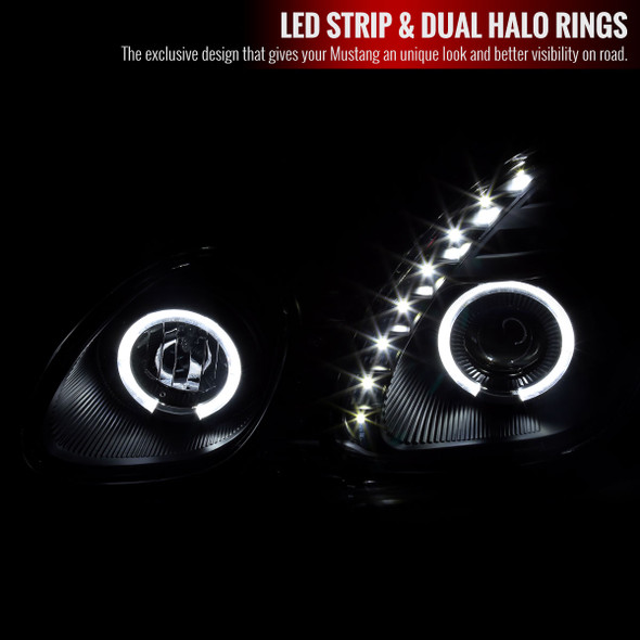 1998-2005 Lexus GS300/GS400/GS430 Halo Projector Headlights w/ SMD