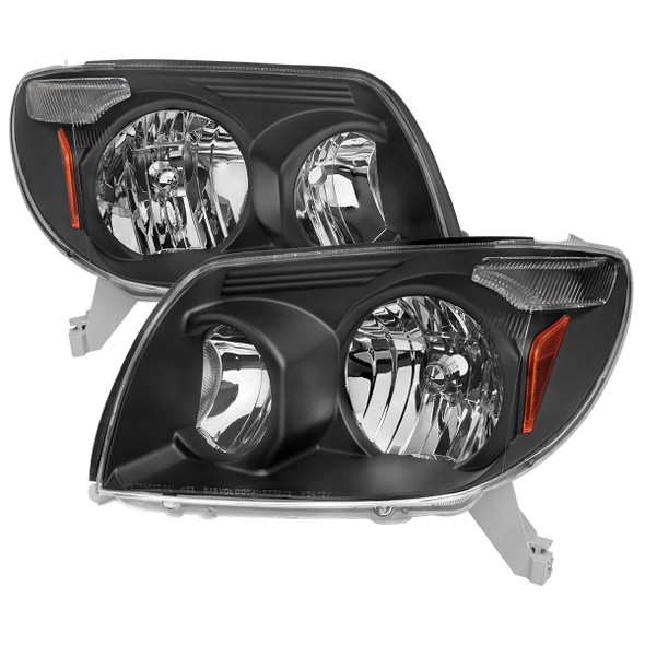 2003-2005 Toyota 4Runner Factory Style Headlights (Matte Black Housing/Clear Lens)
