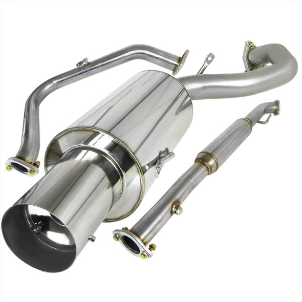 1995-1999 Mitsubishi Eclipse Non-Turbo T-304 Stainless Steel N1 Style Catback Exhaust System