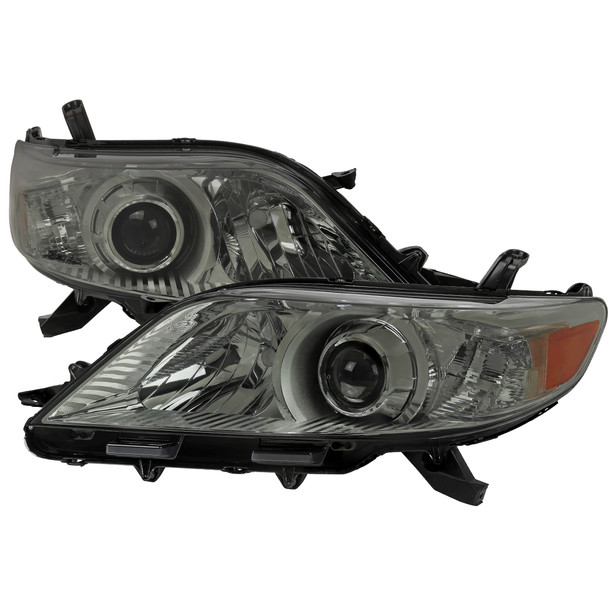 2011-2020 Toyota Sienna Projector Headlights (Chrome Housing/Smoke Lens)