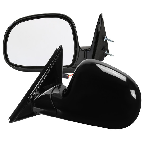 1996-1997 Isuzu Hombre Glossy Black Power Adjustable Side Mirrors