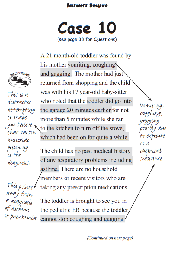 Unattended Toddler Coughing and Gagging / Pediatrics Question Sample