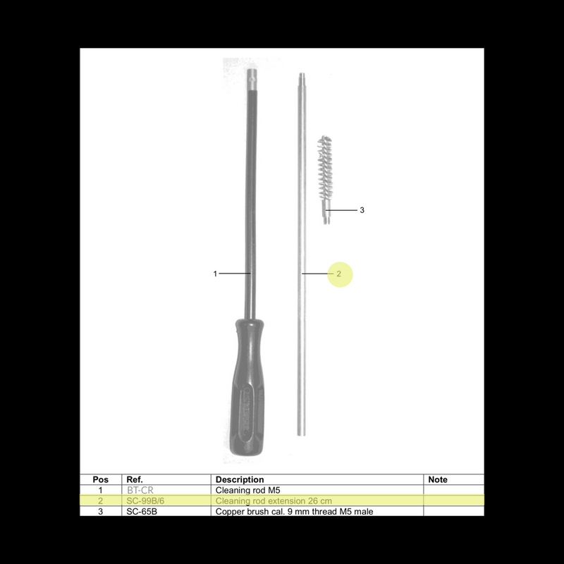 SC99B/6 SC99B/6 Cleaning Rod Extension 26cm