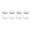 4-Piece 4" Glass Spice Jar Set