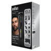 Braun MGK7420 10-in-1 Style Kit for Beard / Body / Hair with Metal Blade - 100min Runtime - Pouch