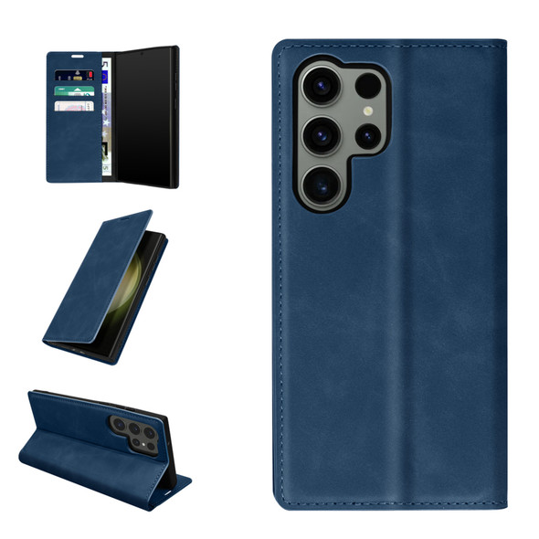 S23 Flip Stripe Case D.Blue