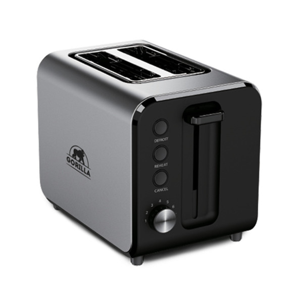 GORILLA TOASTER BLACK STAINLESS