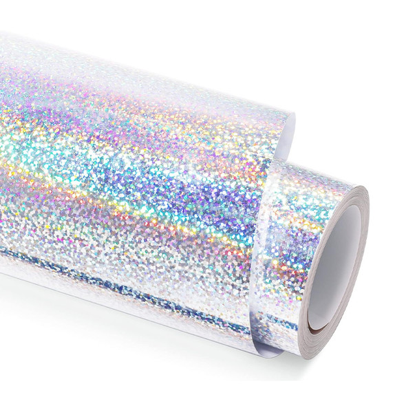 J004 GLITTER SILVER PVC STICKY