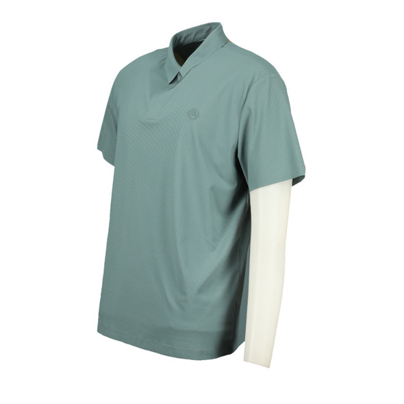 MEN POLO GRYGRN XL