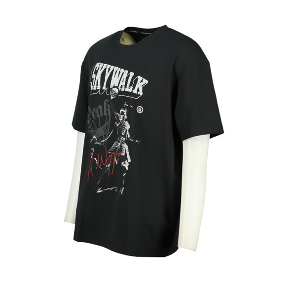 MEN Round Neck Shirt  BLK L