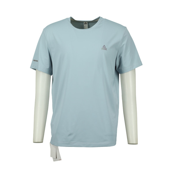 MEN Round Neck T-Shirt GRYBLU 2
