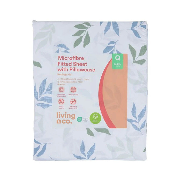 Microfibre Sheet Set Blue Queen