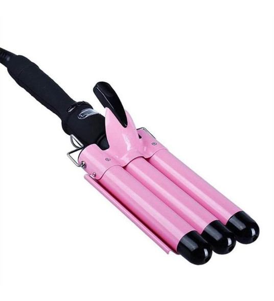 Triple-Wand Curling Iron Pink
