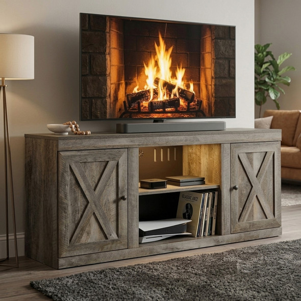 TV Stand w/Fireplace Option