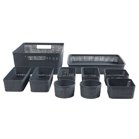 10 Piece Organiser Baskets Gry