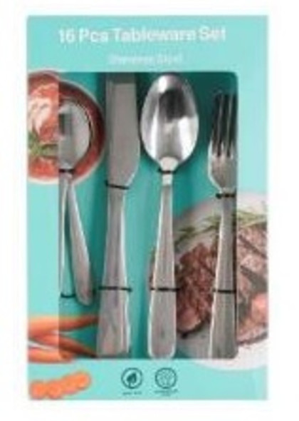 16pcs SS Tableware Set