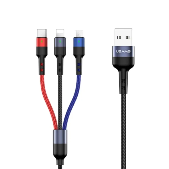 3-in-1 2A Charging & Data Cable (0.35m)