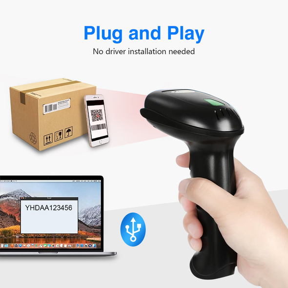  Barcode Scanner (Black)