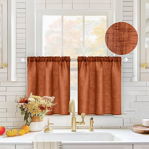 Brown 230160 Polyester Curtain