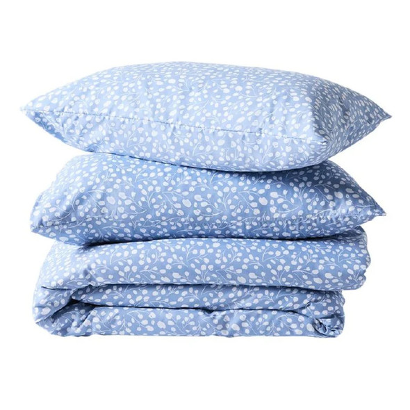 Duvet Cover Set Reversible Blue