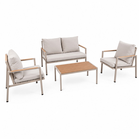 KD Steel Rope 4-Piece Sofa Set