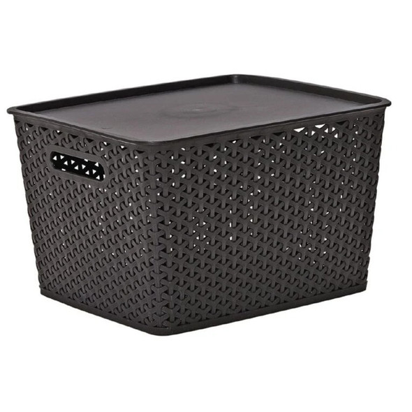 Storage Tub Black 18L