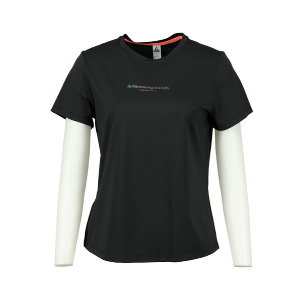 WOMEN Round Neck Shirt BLK XL