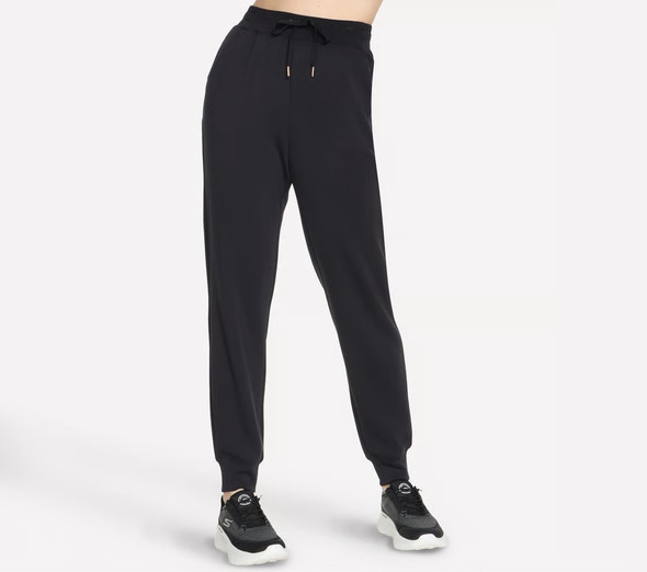  Women's SKECHLUXE ELEVATE JOGGER Bold Black Size M