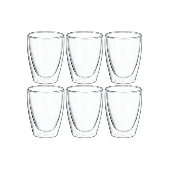 AVANTI Caffe Double Wall Glass  250ml 6s
