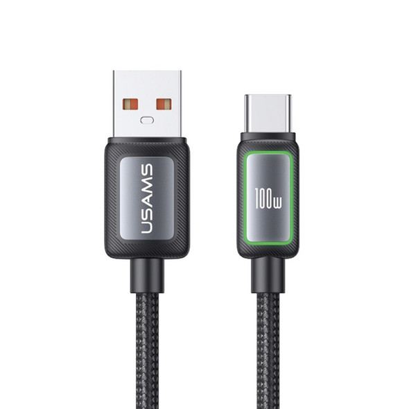 100W Al-Alloy USB-A to Type-C Charging & Data Cable 1.2M Black
