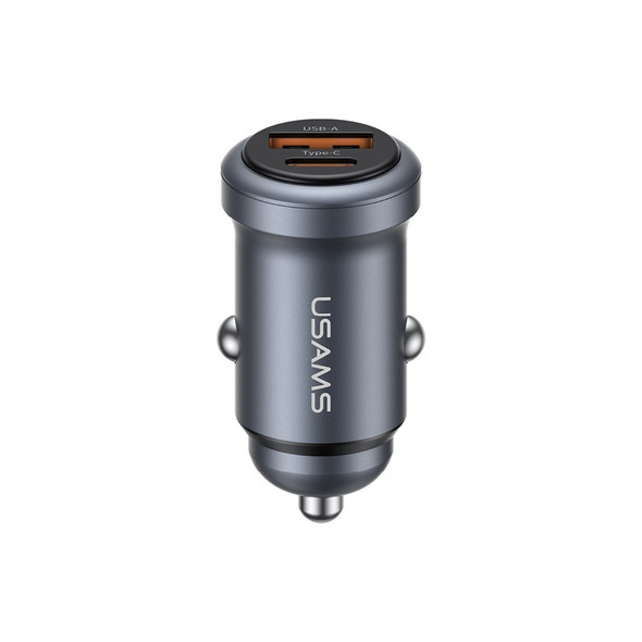  30W A+C Ports Aluminum Alloy Car Charger
