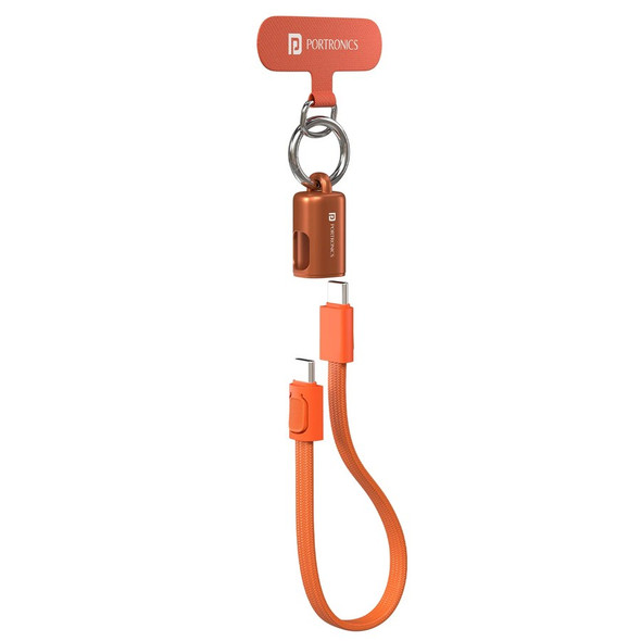 60W Type-C to Type-C Lanyard Orange