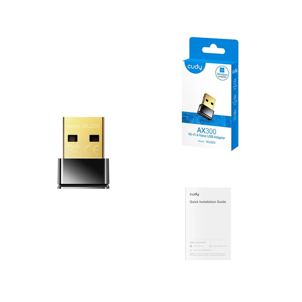 Nano AX300 Nano Wi-Fi 6 Wireless USB Adapter