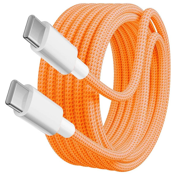 U96 60W Type-C to Type-C Ultra-thin Charging & Data Cable Orange