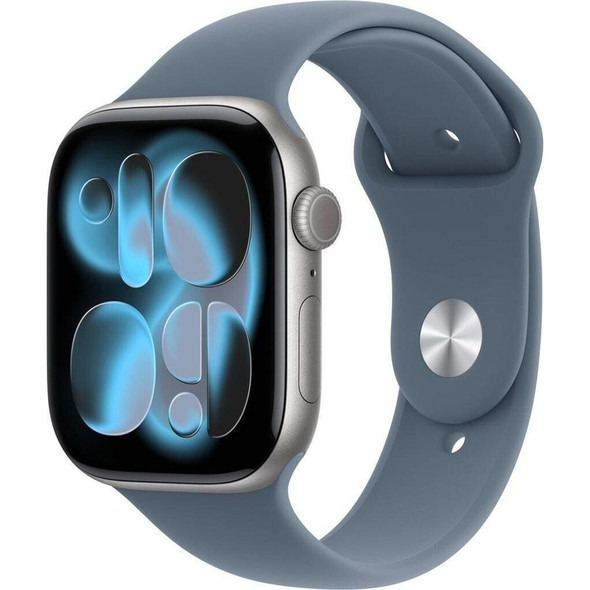 Apple Watch Series 12 GPS 42mm Navy Sport Band - M/L - Space Grey