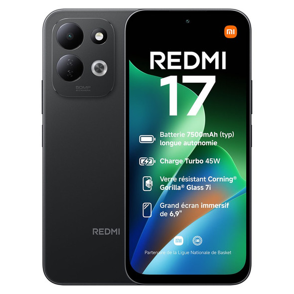 Xiaomi Redmi 17 Dual Sim 4GB RAM 128GB LTE (Black) NFC