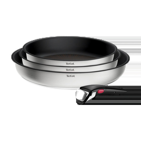 Tefal Ingenio Emotion+ Induction Stainless Steel Non-Stick 4pc Frypan Set