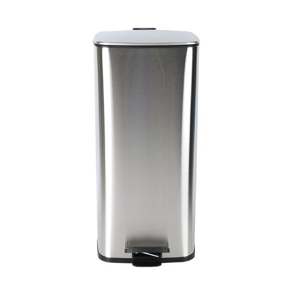 Living & Co Rectangle Pedal Bin Stainless Steel 30L
