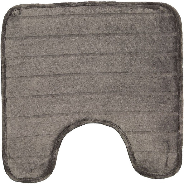 Living & Co Pedestal Mat Memory Foam Pewter 45cm x 45cm