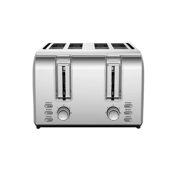 Living & Co Toaster 4 Slice Stainless Steel