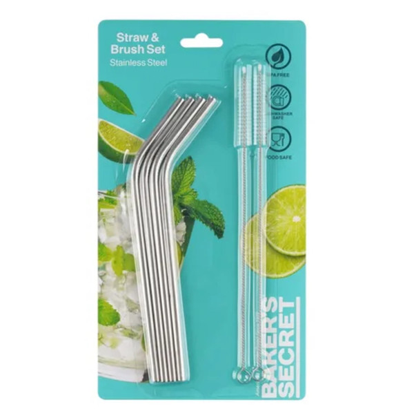 Stainless Straw Set  6pcs