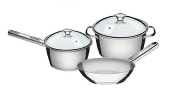 3PC. COOKWARE SET ALLEGRA