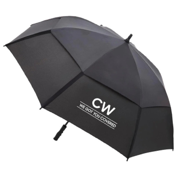 34 Inch CW Umbrella Black