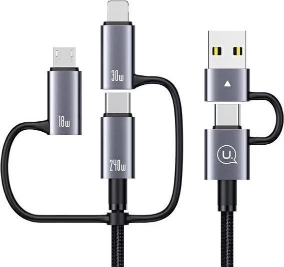 6-in-1 Aluminum Alloy Fast Charging & Data Cable (2m)