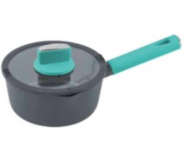 Aluminum Sauce Pan 18cm BlkGrn